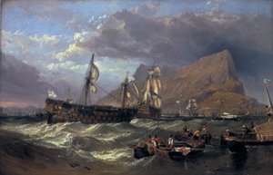 سحب "النصر" إلى جبل طارق ، 1854