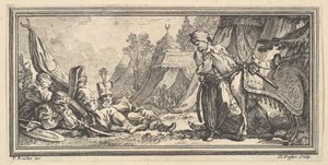 استراح الجنود الأتراك ، 1746-47. بواسطة كلود أوغستين دوفلوس