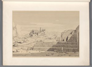Gezicht op أثينا أثينا (العنوان على الكائن) مناظر لأشهر مواقع اليونان القديمة (...] (عنوان المسلسل) بواسطة كلود فيليكس تيودور كارويل ديليغني