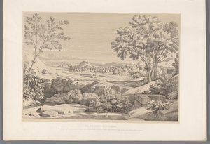 Gezicht op de oever van de rivier Ilisos منظر لحواف الحرقفة. (العنوان على الكائن) مناظر لأشهر مواقع اليونان القديمة (...] (عنوان المسلسل) بواسطة كلود فيليكس تيودور كارويل ديليغني