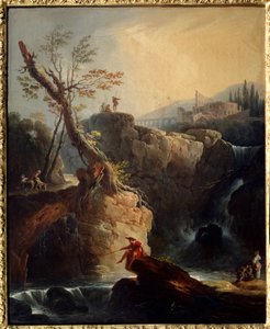 لوحة الشلال لجوزيف فيرنت (1714-1789) 1773 صن. 0،75x0،6 م روان ، متحف الفنون الجميلة. بواسطة كلود جوزيف فيرنيه