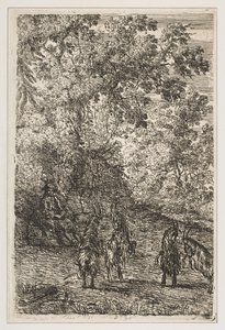 أربعة الماعز القسم الأيسر من الماعز ، كاليفورنيا. 1630-33. بواسطة كلود لورين