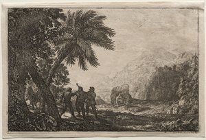 مناظر طبيعية مع العبيد ، 1633. بواسطة كلود لورين
