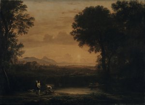 منظر طبيعي مع توبياس والملاك ، 1663 بواسطة كلود لورين