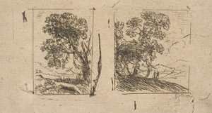 The Two Landscapes ، كاليفورنيا. 1630. بواسطة كلود لورين
