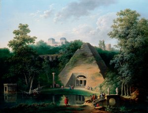 الهرم في شاتو دي موبرتويس ، c.1785