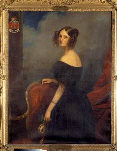 صورة لدوقة فالينكاي ، كونتيسة تاليران بيريغورد المولودة آن لويز دي مونتمورنسي (1810-1855) لكلود ماري دوبوف (1790-1864). القرن ال 19