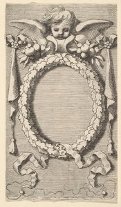 صفحة العنوان: Desmarets de Saint-Sorlin، Office of the Mary Mary، 1645. بواسطة كلود ميلان