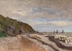 Boatyard بالقرب من Honfleur ؛ حوض بناء السفن الصغيرة ، بالقرب من هونفلور ، 1864 بواسطة كلود مونيه