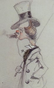 داندي مع سيجار داندي أو سيجار ، كاليفورنيا 1857 بواسطة كلود مونيه