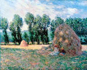 "أكوام القش" لوحة لكلود مونيه (1840-1926) 1885 قاتمة 65.2x81.5 سم متحف أوهارا للفنون ، كوراشيكي بواسطة كلود مونيه