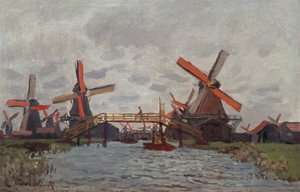 المطاحن في Westzijderveld بالقرب من زاندام ، 1871 بواسطة كلود مونيه