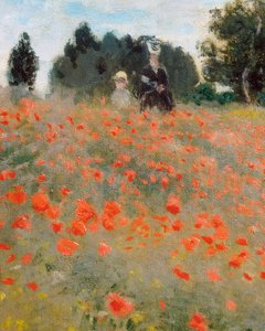 الخشخاش ، محيط Argenteuil (تفصيل). لوحة لكلود مونيه (1840-1926) بواسطة كلود مونيه