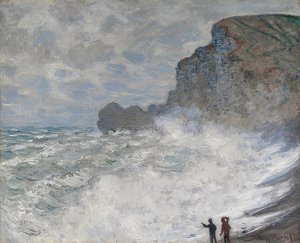 الطقس الخشن في Étretat. 1883 بواسطة كلود مونيه