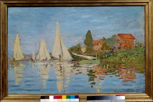 سباق القوارب في Argenteuil بواسطة كلود مونيه