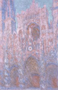 "كاتدرائية روان: غروب الشمس السيمفوني باللون الرمادي والوردي" ، 1892-1994 بواسطة كلود مونيه