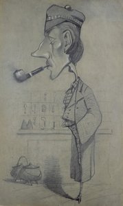 الاسكتلندي مع ماسورة 1857 بواسطة كلود مونيه