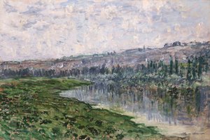 نهر السين وتلال شانتيمسل ؛ نهر السين وكوتو دو شانتيمسل ، 1880 بواسطة كلود مونيه