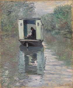 The Studio Boat (Le Bateau-atelier) بواسطة كلود مونيه