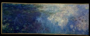 الحوريات الغيوم. الجزء الأيسر من الثلاثية المرسومة في جيفرني. لوحة لكلود مونيه (1840-1926) بواسطة كلود مونيه