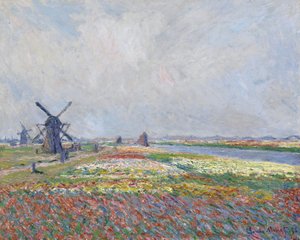 حقول توليب بالقرب من لاهاي بار مونيه ، كلود (1840-1926). زيت على قماش ، الحجم: 66x81،5 بواسطة كلود مونيه