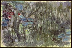 Waterlilies مع انعكاسات الصفصاف ، ج .1920 بواسطة كلود مونيه