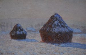 قمح ، تأثير الثلج ، صباح ، 1891 بواسطة كلود مونيه