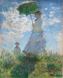 امرأة مع مظلة - مدام مونيه وابنها ، 1875. بواسطة Claude Monet