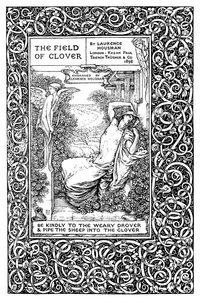 صفحة العنوان إلى The Field of Clover ، 1899. بواسطة كليمنس هاوسمان