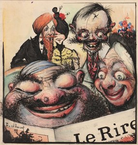 تصميم غلاف مجلة Le Rire ، 1896. بواسطة كليمان روشيل