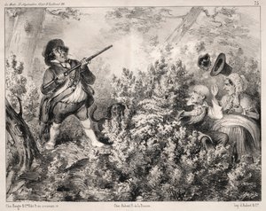 الأخبار: افتتاح الصيد ، 1840. بواسطة كليمنت بروش