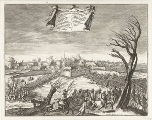 اقتحام Coevorden واحتلالها في 30 ديسمبر 1672 الفتح من Coevorden و Deßelfs Casteel (العنوان على الكائن) بواسطة كوينريت ديكر