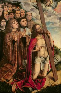 المسيح الوسيط مع فيليب الوسيم (1478-1506) وحاشيته ، اللوحة اليسرى من مذبح (انظر أيضًا 223221)