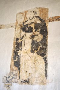 جدارية لسانتو دومينغو دي جوزمان ، القرن الثامن عشر ، دير سانتو إيسي هوريو ، باريكارا ، كولومبيا (طازجة) بواسطة المدرسة الكولومبية