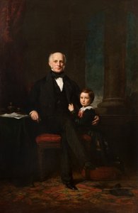 وليام فوربس من كاسلتون وابنه ويليام ، حوالي عام 1855 (زيت على قماش) بواسطة كولفين سميث