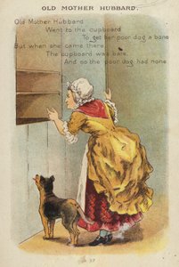 أغنية الحضانة: Old Mother Hubbard (Chromolitho)