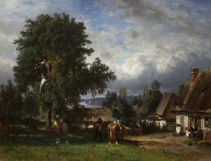 حصاد التفاح في نورماندي ، 1835-1865