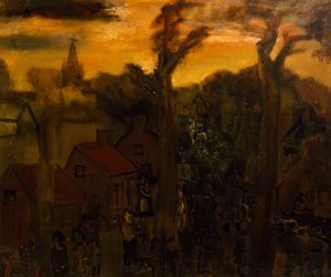 Jabbeke في عام 1940 ، بواسطة Constant Permeke (1886-1952) ، زيت على قماش. بلجيكا ، القرن العشرين.