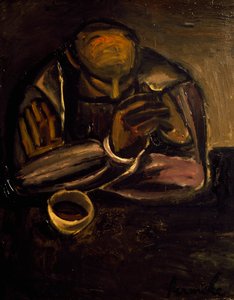 رجل مع الكأس بواسطة ثابت بيرميك