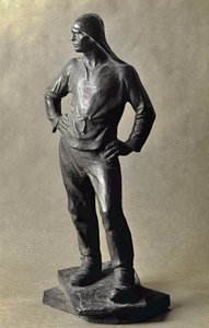 The Longshoreman of the Harbour of Antwerp (تمثال برونزي