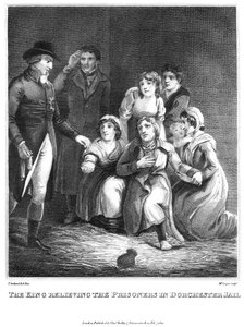 الملك يخفف السجناء في سجن دورشيستر ، 1820