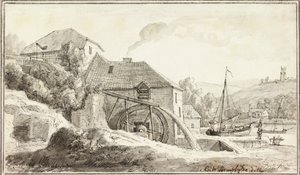 مطحنة فورد (حبر وألوان مائية على ورق) بواسطة Copplestone Warre Bamfylde