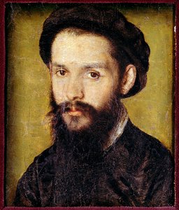 صورة لكليمان دي ماريه ديت مارو (1496-1544) شاعر فرنسي. رسم لكورنيل دي ليون (كورنيل دي لاهاي) (1500 / 1510-1574) الشمس. 0.12 × 0.10 م. القرن السادس عشر. باريس ، متحف اللوفر