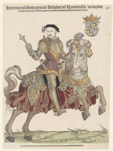 صورة للملك هنري الثاني ملك فرنسا على ظهور الخيل ، 1542-1543