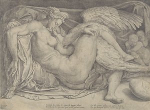 ليدا والبجعة ، 1544-1566. بواسطة كورنيليس بوس