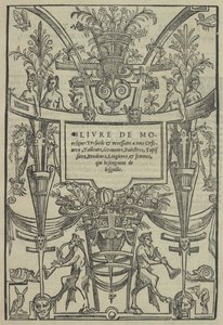 Livre de Moresques ، صفحة العنوان اليمنى ، 1546. بواسطة كورنيليس بوس