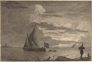 صياد يحمل عبوة على كتفه ، 1779 ، نُشر عام 1781.