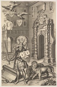 صورة رمزية للكونت تاسيس توضيح من جان جاك شيفليت ، ليس ماركيز ... ، 1645.