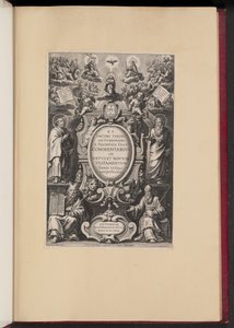 صفحة العنوان لـ RP Jacobi Tirini "تعليق على Vetvs et Novvm Testamentvm"