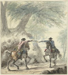 مبارزة ، 1740 بواسطة كورنيليس تروست